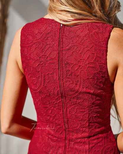 Bridget Dress - Red - SHOPJAUS - JAUS