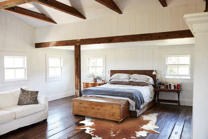 Brown and White Regular Cowhide Rug #B8006