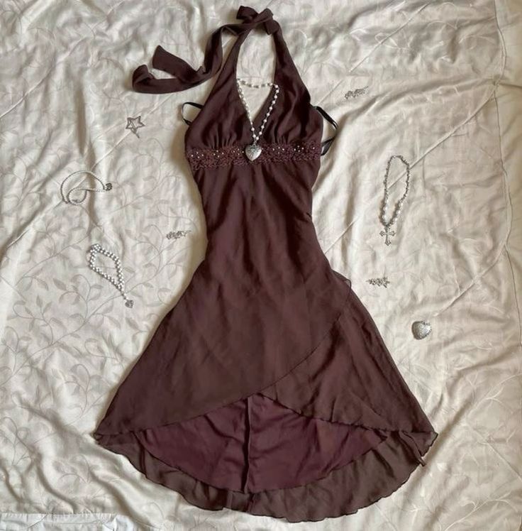 brown halter homecoming dress 18th birthday outfits