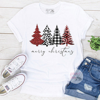 Buffalo Plaid Merry Christmas Tshirt