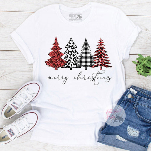 Buffalo Plaid Merry Christmas Tshirt
