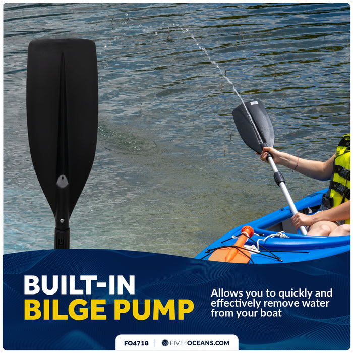 Built-In Bilge Pump Telescoping Paddle & Hook 51"- 66"