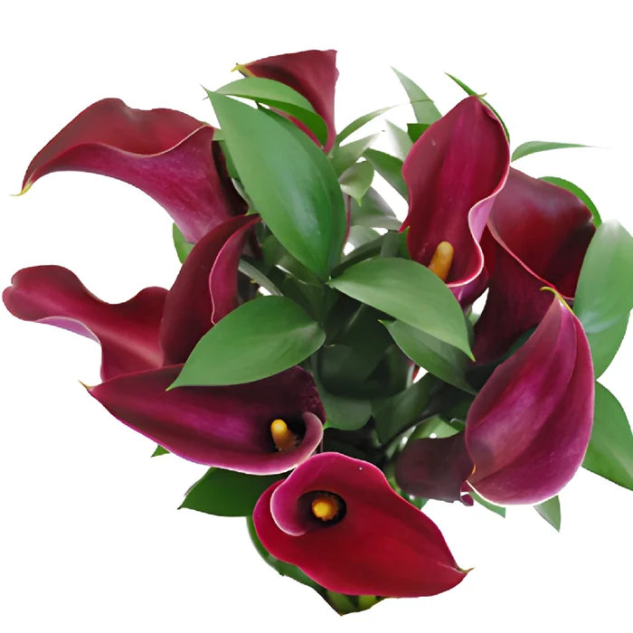 Burgundy Mini Calla Lily Flower Centerpieces