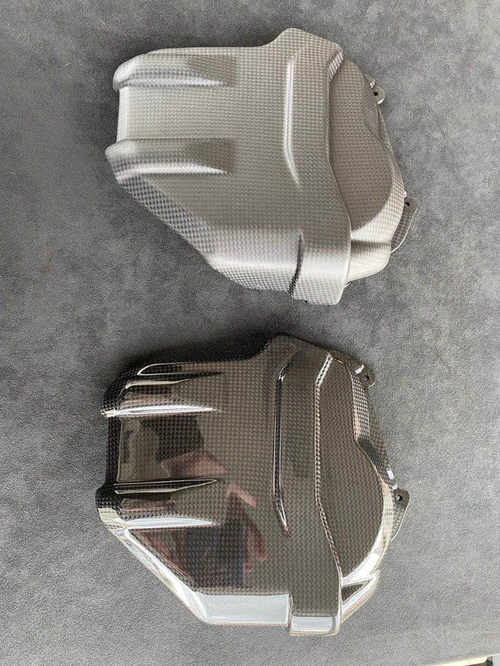 CARBON PANIGALE V4/V4S/R /SFV4 RIGHT & LEFT CYLINDER COVER KIT BY FULLSIX MD-V418-C76 ( MD-V418-M76)