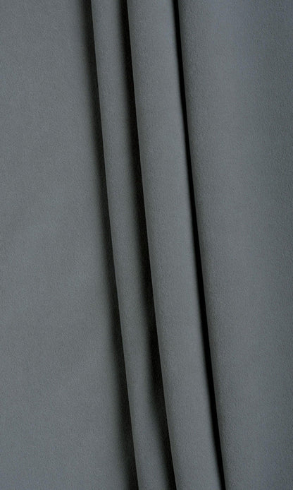 Velvet Pinch Pleat, Rod Pocket, Eyelet Curtains (Gray)
