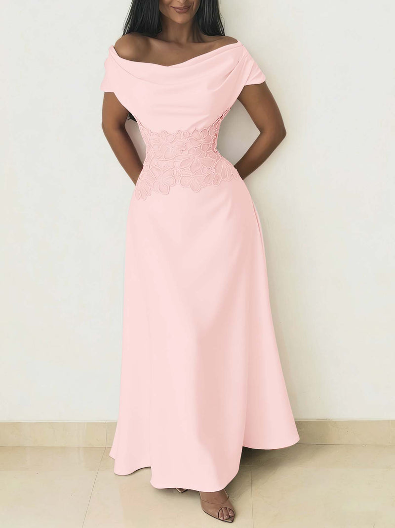 Charming Burgundy Off-the-Shoulder Prom Dress Sleeveless with Beading