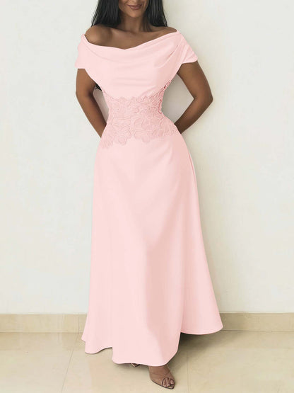 Charming Burgundy Off-the-Shoulder Prom Dress Sleeveless with Beading