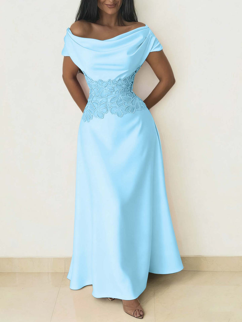 Charming Burgundy Off-the-Shoulder Prom Dress Sleeveless with Beading
