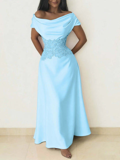 Charming Burgundy Off-the-Shoulder Prom Dress Sleeveless with Beading