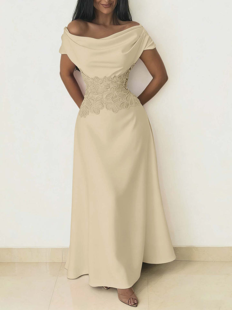 Charming Burgundy Off-the-Shoulder Prom Dress Sleeveless with Beading