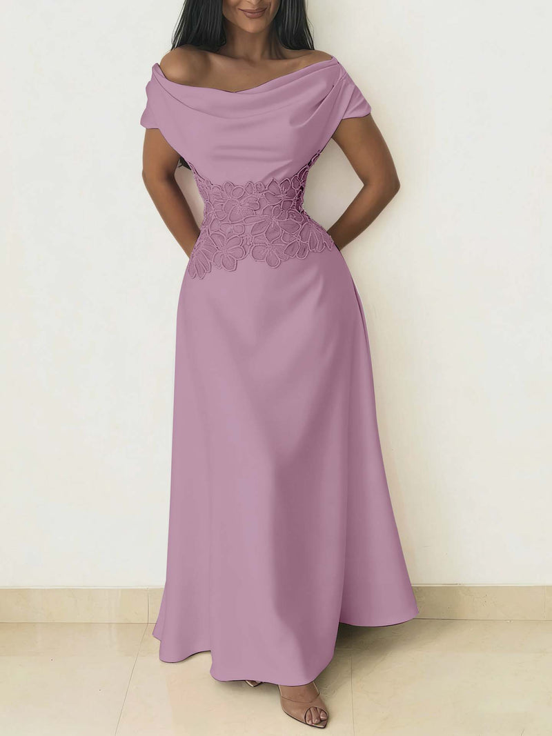 Charming Burgundy Off-the-Shoulder Prom Dress Sleeveless with Beading