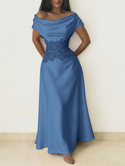 Charming Burgundy Off-the-Shoulder Prom Dress Sleeveless with Beading