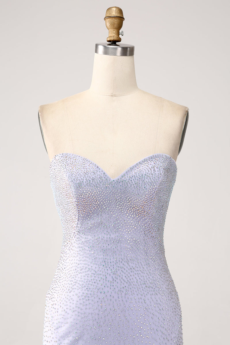 Charming Strapless Pearl Backless Slimming Tulle Prom Dress
