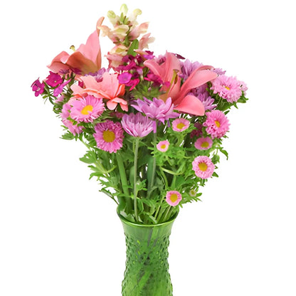 Cheery Pink Flower Centerpieces