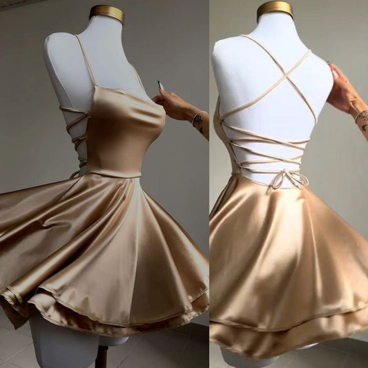 Chic a line Backless Short Homecoming Dress Fashion Party Gown Birthday Outfits