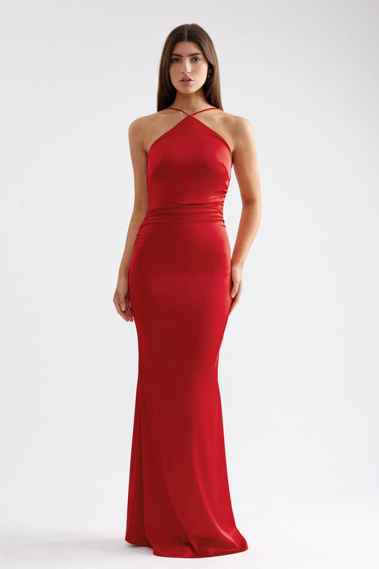 Claudette Dress - Scarlet - SHOPJAUS - JAUS