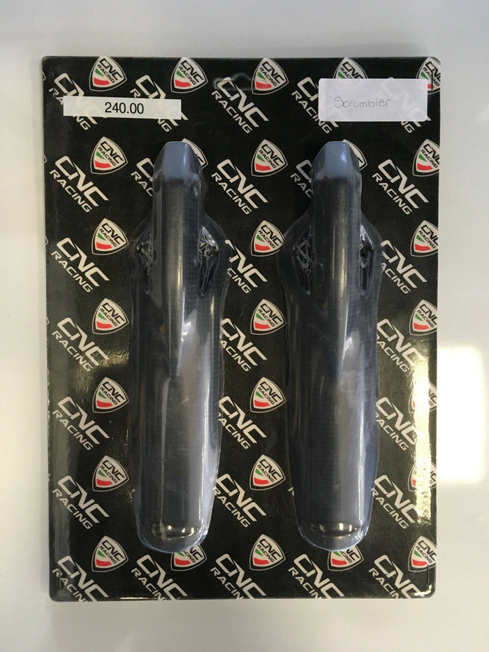 CNC Front Fork Protection Matt Carbon Ducati Scrambler ZA811Y