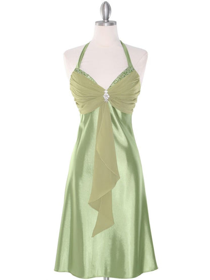 Cocktail Party Dress, Halter Homecoming Dress