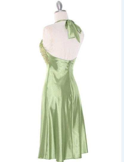 Cocktail Party Dress, Halter Homecoming Dress