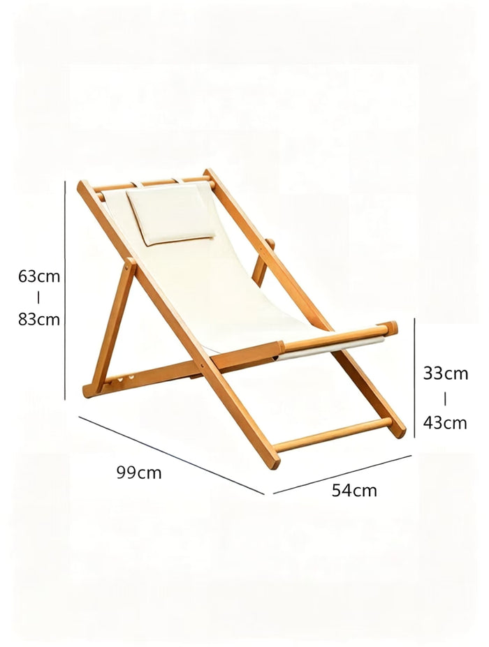 COSTA Folding Sling Chair with Headrest Cushion