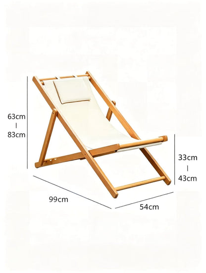 COSTA Folding Sling Chair with Headrest Cushion