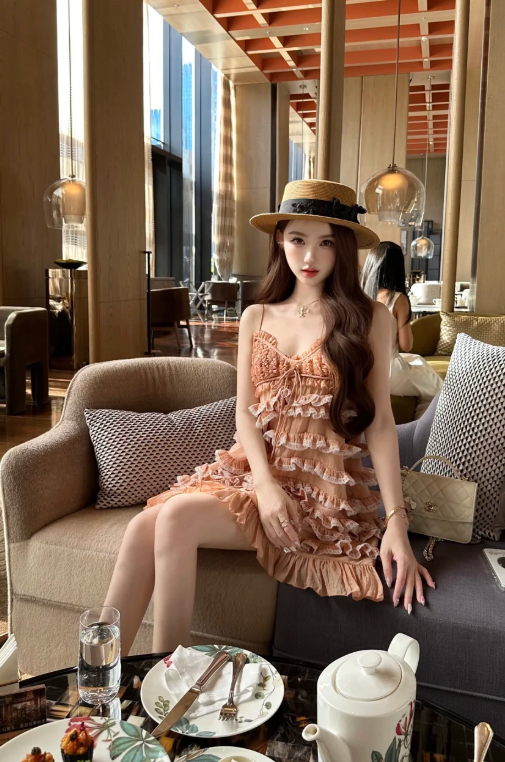Cute Spaghetti Straps Sheath Short Prom Dresses, Peach Homecoming Dresses
