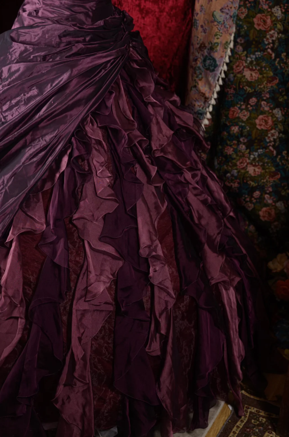 Cute Sweetheart A-Line Long Prom Dresses Satin Grape Quinceanera Dresses Sleeveless Sweet 16 Dress