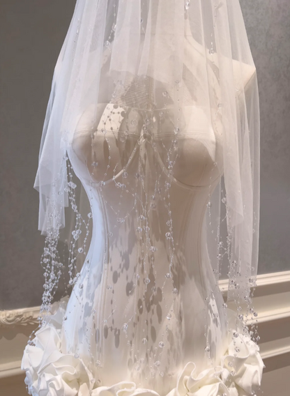 Cute White Short Wedding Dresses Satin Sleeveless Bridal Dresses Strapless Bridal Gowns