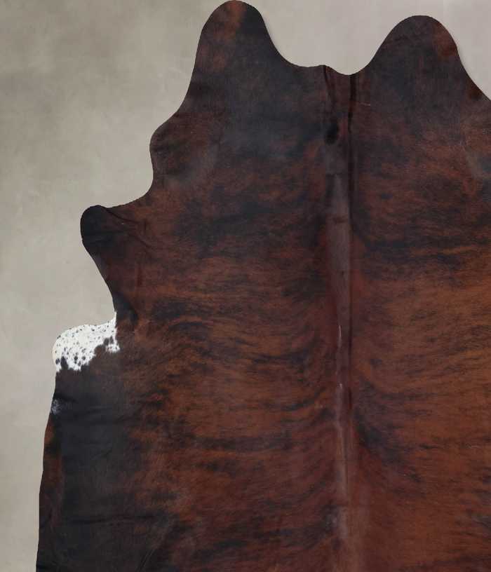 Dark Brindle Cowhide Rug #B8496