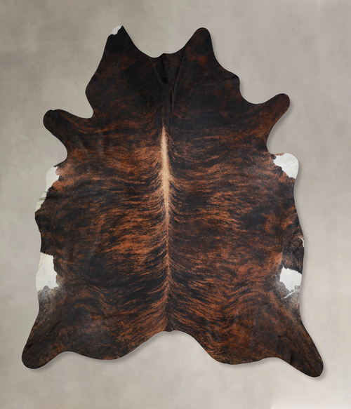 Dark Brindle Cowhide Rug #A33054