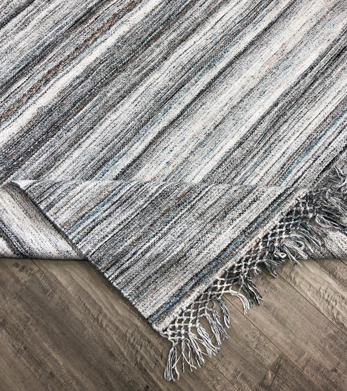 Dhurry Silver/Turquoise