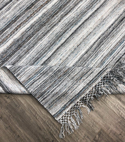 Dhurry Silver/Turquoise