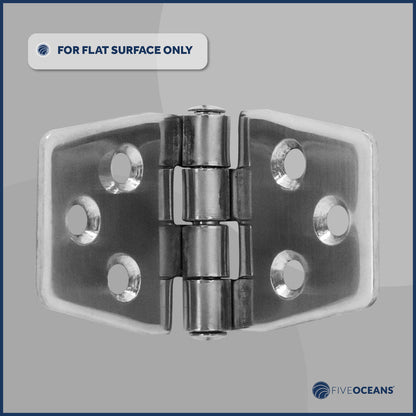 Door Hinge 3" x 1-9/16", AISI 316 Stainless Steel, 4-Pack - FO628-M4 - Five Oceans