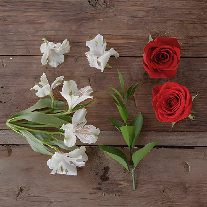 Dozen Red Rose Centerpieces
