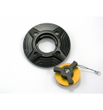 DUCABIKE for Ducati FUEL TANK CAP Black-Gold TSB04DB