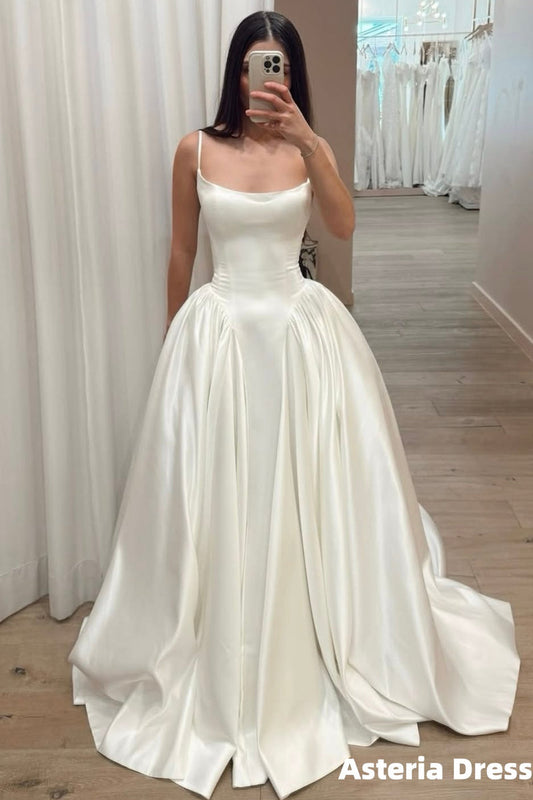 Elegant Ivory Wedding Ball Gown Sleeveless Bridal Dresses