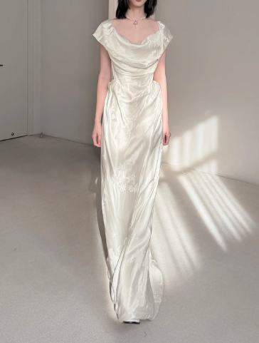 Elegant Simple Wedding Dress Formal Dress Party Dress Birthday Dress