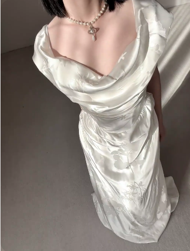 Elegant Simple Wedding Dress Formal Dress Party Dress Birthday Dress