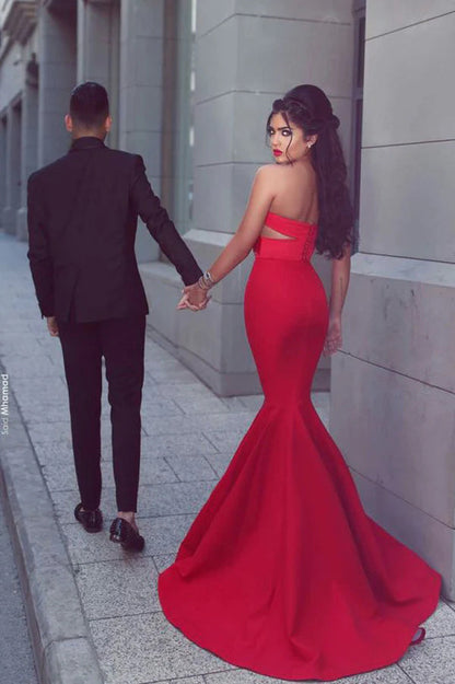 Eleganttrapless Cut Out Couture Slimming Mermaid Prom Dress