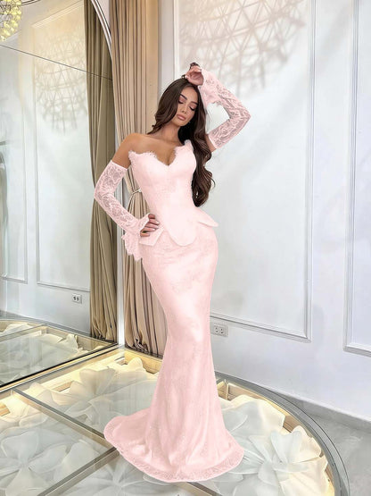 Enchanting Burgundy Sleeveless Prom Dress Mermaid Applique with Lace Gloves