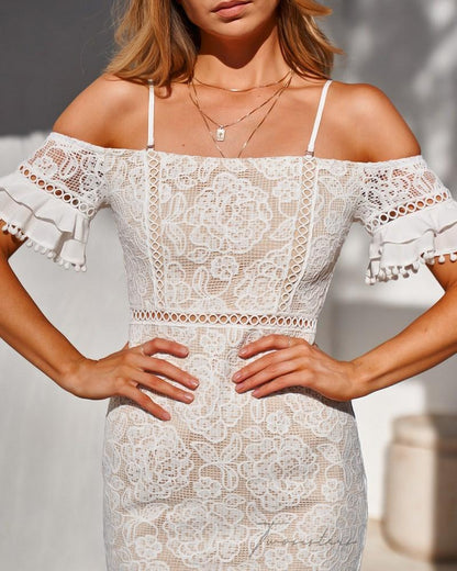 Erica Dress - White - SHOPJAUS - JAUS