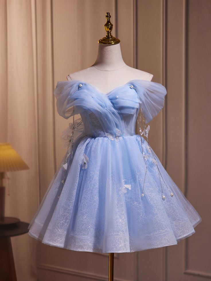 Fairy Off the Shoulder Lace Short Homecoming Dresses