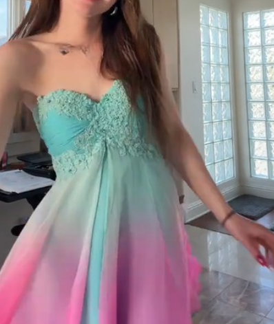 Fairy Spaghetti Strap Sheath Short Prom Dresses Chiffon Turquoise Homecoming Dresses