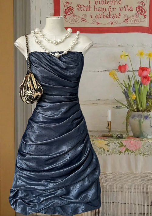 Fairy Strapless A-line Birthday Dresses Dark Grey Homecoming Dresses