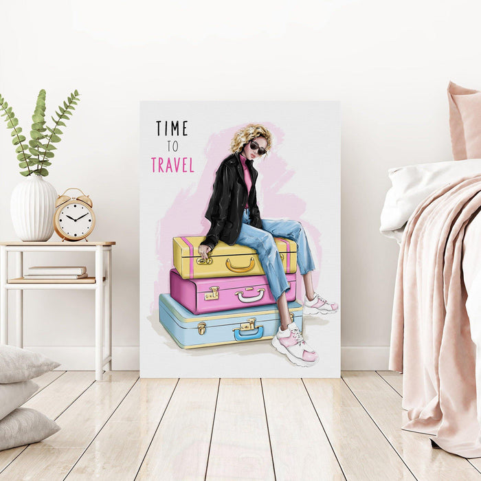 Fashion Wall Art Time To Travel - SharpWallArts