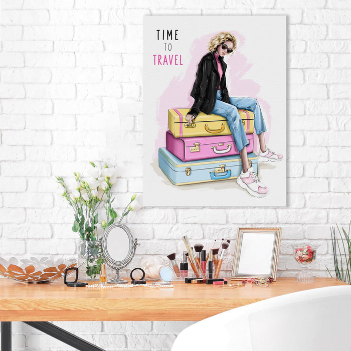 Fashion Wall Art Time To Travel - SharpWallArts