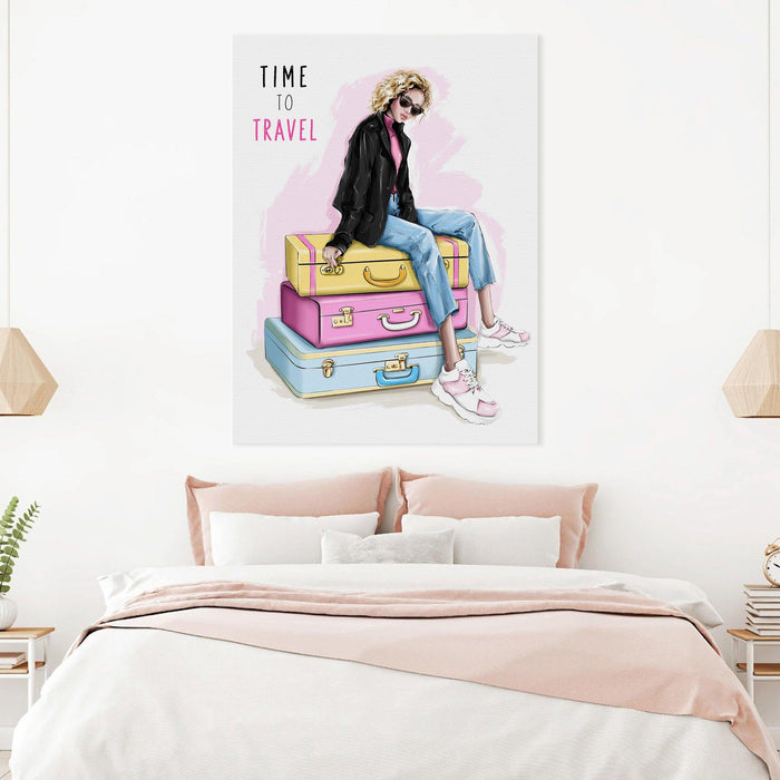 Fashion Wall Art Time To Travel - SharpWallArts