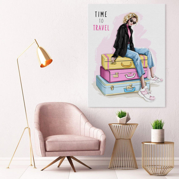 Fashion Wall Art Time To Travel - SharpWallArts