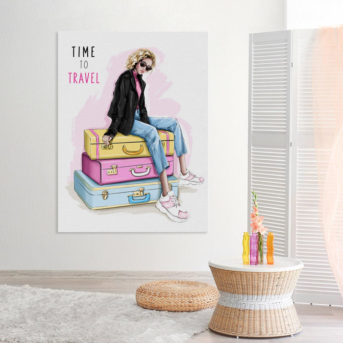 Fashion Wall Art Time To Travel - SharpWallArts