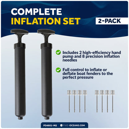 Fender Inflator Pump Kit, 2-Pack - FO4951-M2 - Five Oceans